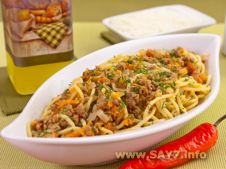 Рецепт Спагетти с фаршем