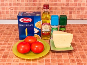 Макароны с сыром. Ингредиенты