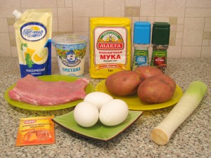 Мясной пирог. Ингредиенты