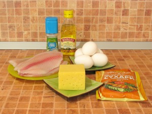Рыба в сырном суфле. Ингредиенты
