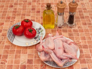 Куриные крылышки под томатно-чесночным соусом. Ингредиенты