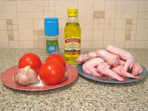 Куриные крылышки под томатно-чесночным соусом. Ингредиенты