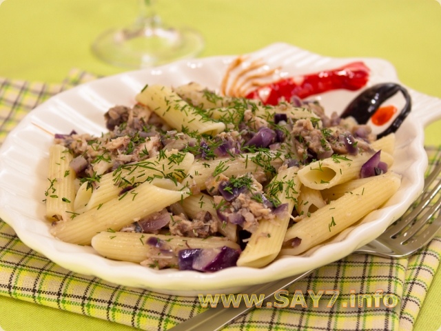 Макароны с тунцом
