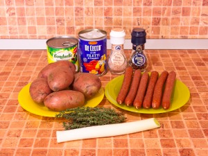 Томатная похлебка с фасолью и охотничьими колбасками, пошаговый рецепт с фото