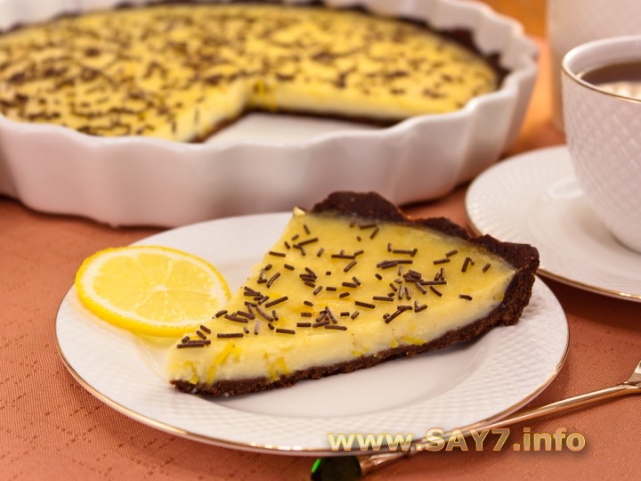 Рецепт Шоколадный торт с лимонным кремом