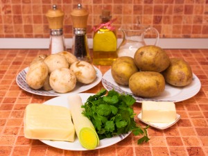 Картофельные гнезда с грибами рецепт с фото пошагово