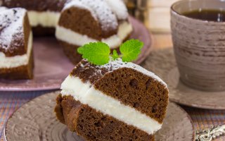 Шоколадный кекс "Три вкуса" – кулинарный рецепт