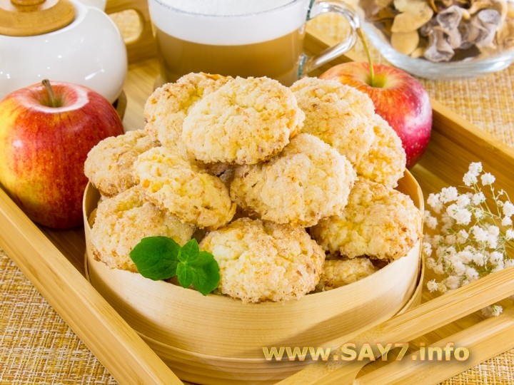 Рецепт Творожно-яблочное печенье