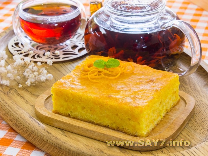 Рецепт Морковно-апельсиновый пирог с сиропом